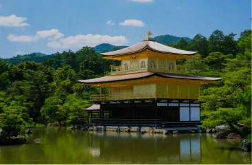 金閣寺の風景
